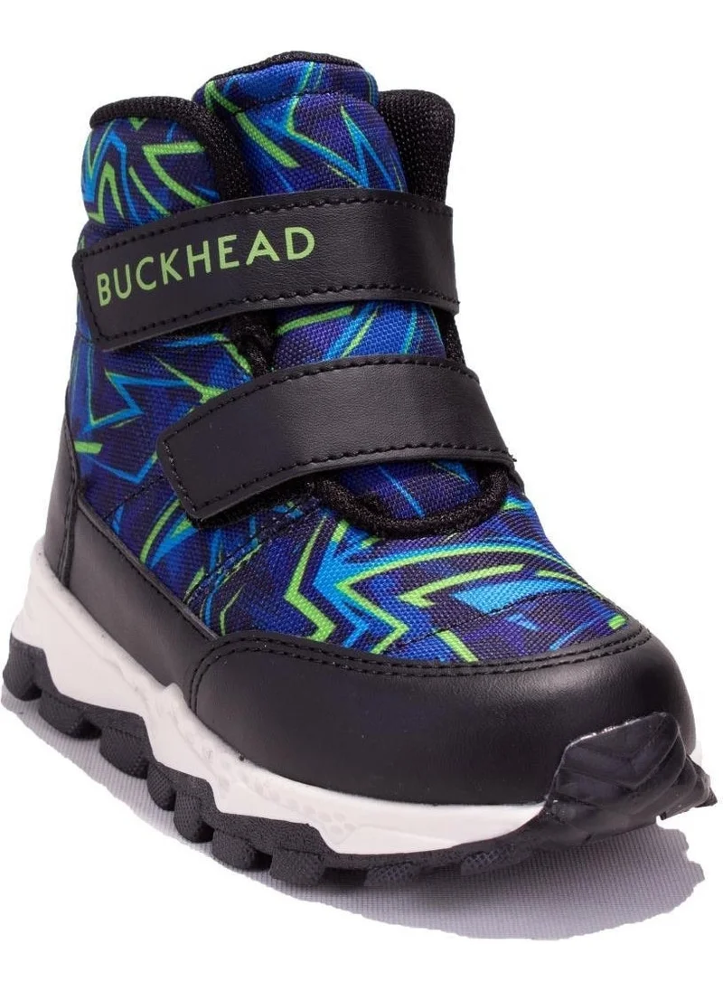 Buckhead 4183 Black Blue Snowshell Orthopedic Casual Boy Boots