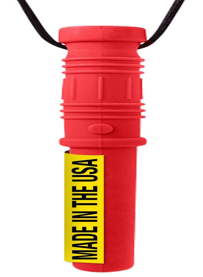 ARK Therapeutic ARK Bite Saber, Chew Necklaces for Sensory Kids and Adults, Oral Fidget for Autism, ADHD, SPD, Anxiety, Medical-Grade Sensory Chew Necklace, Standard, Softest, Red - Image 1