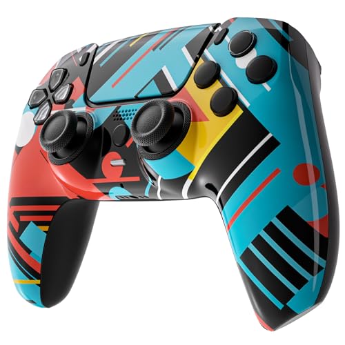 Custom Controllerzz Custom Wireless Controller Compatible with PS5 - Multiple Designs Available (Abstract Fusion) - Image 3