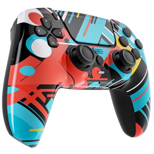 Custom Controllerzz Custom Wireless Controller Compatible with PS5 - Multiple Designs Available (Abstract Fusion) - Image 2