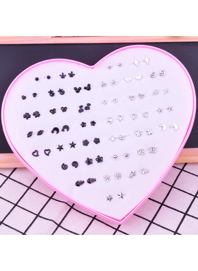 Temperament Love Earrings Earrings Women Earrings Suit Stall Jewelry Stall Plastic Resin 