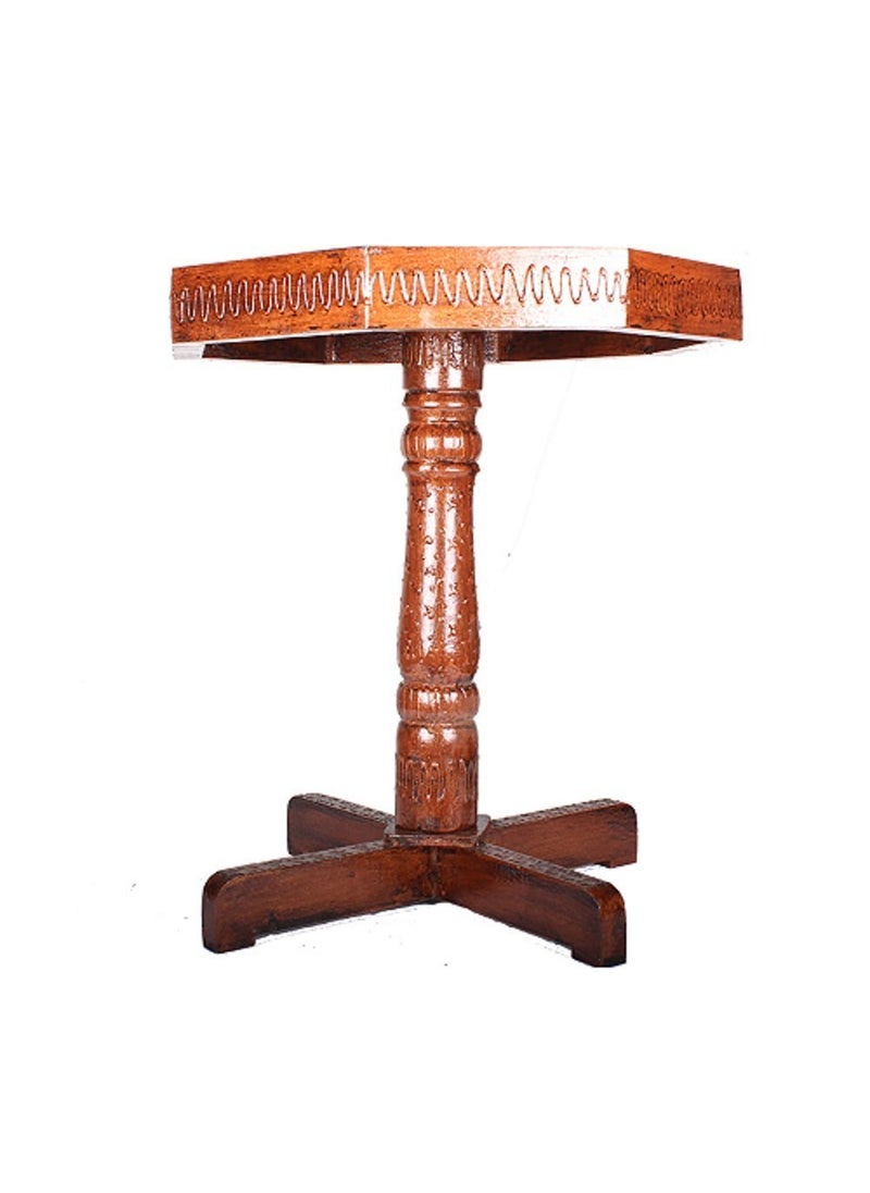 Paartha Saarthi SAARTHI Rajasthani Dhola Maru Handmade Wooden Ethinic Antique Designer Folding Table for Home Decor Office Garden Outdoor Indoor Balcony Launge Lawn Cafe Bar Living Room Bedroom Room Childern Room Decor Outdoor Sitting Multicolour Set of 1  - Image 2