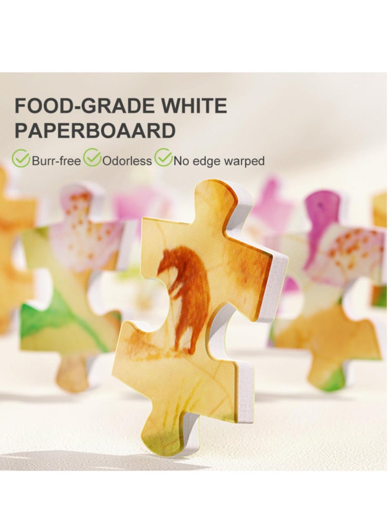 SYOSI صندوق هدايا الألغاز الحيوانية، لغز الأرض للأطفال من 5-8 سنوات، ألغاز دائرية هدايا ألعاب افعلها بنفسك فكرة هدية عيد ميلاد للأطفال من 3 سنوات فما فوق، 216 قطعة - Image 2