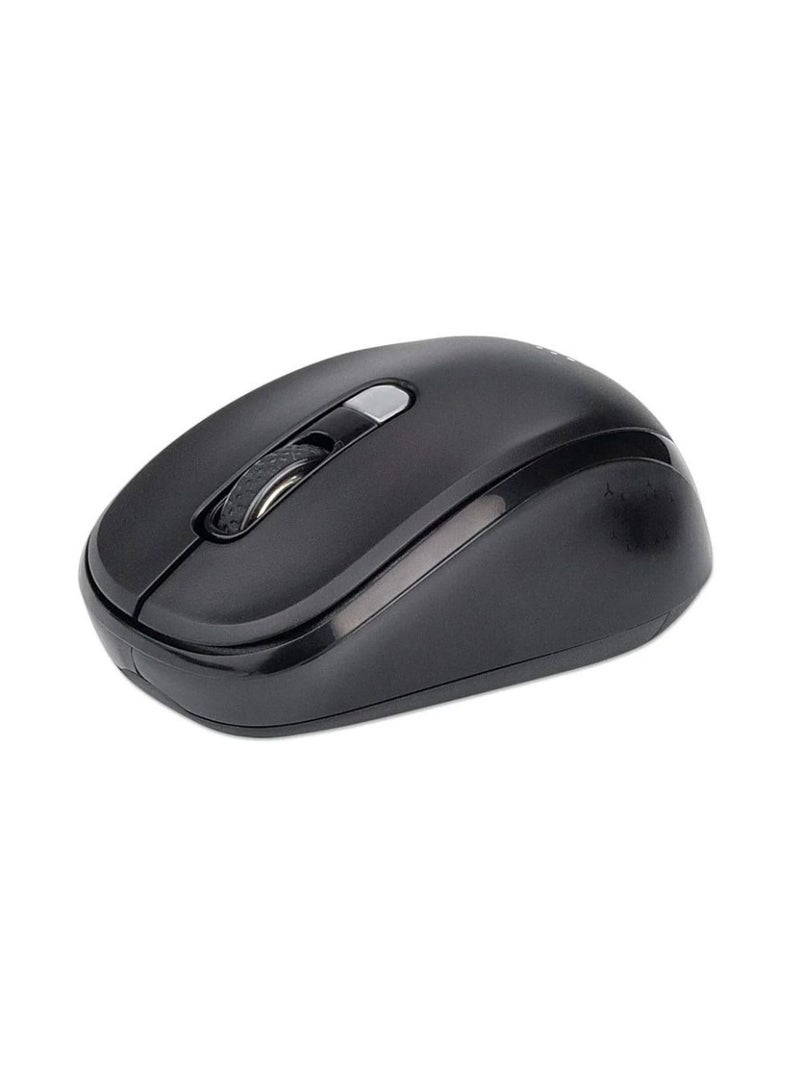 Manhattan Performance Wireless Optical USB Mouse 800/1200/1600 DPI - 179904 - Black - Image 1