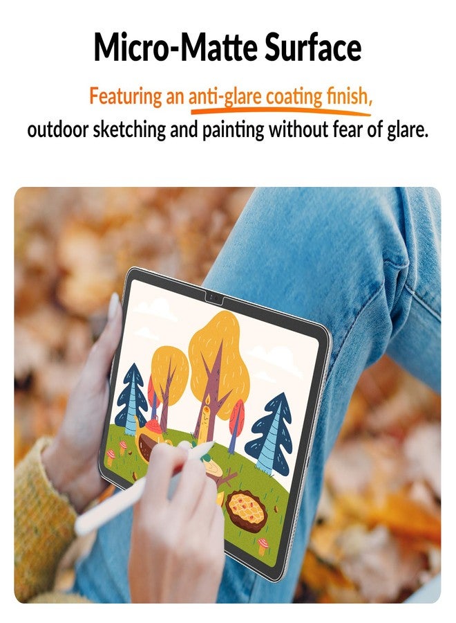 KCT 2 Pack Paperfeel Screen Protector for iPad 11th A16 2025 (11 inch) / iPad 10th Generation 2022 (10.9 inch) AlignGuard Pro EZ Install, Write as Real Paper, High Sensitivity, Anti Glare - Image 4