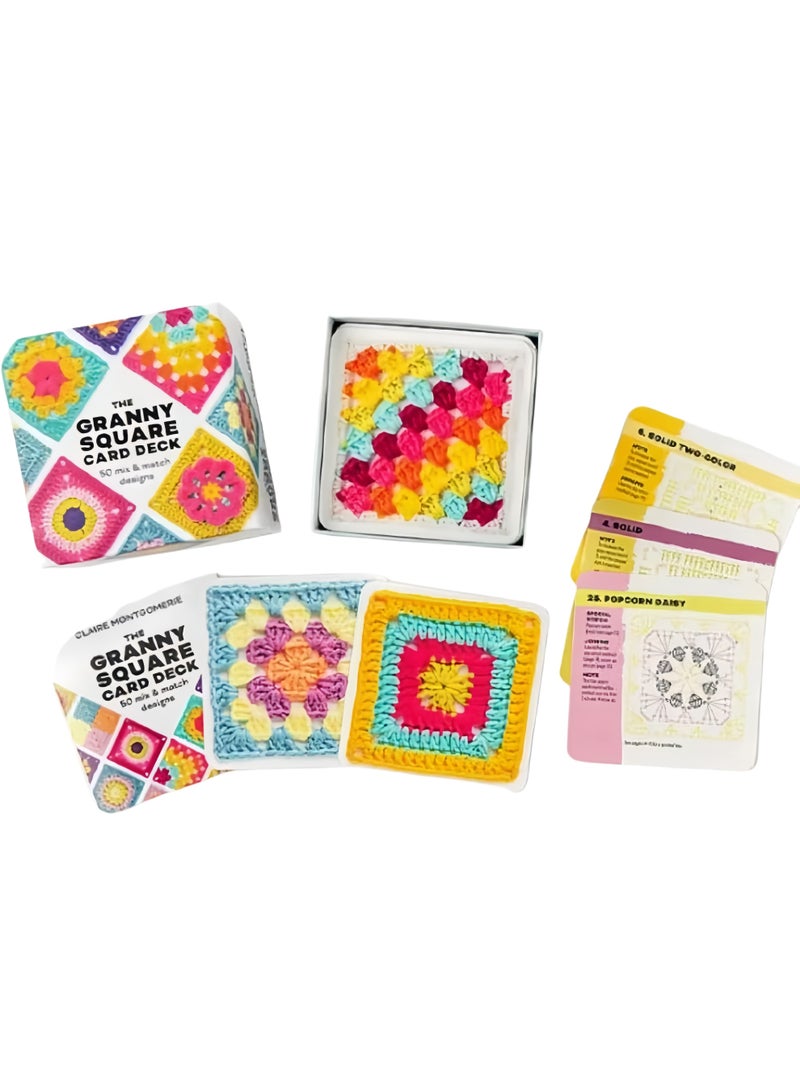 Granny Square Cards Deck:50 Mix and Match Designs,Knitting Patterns - Image 4