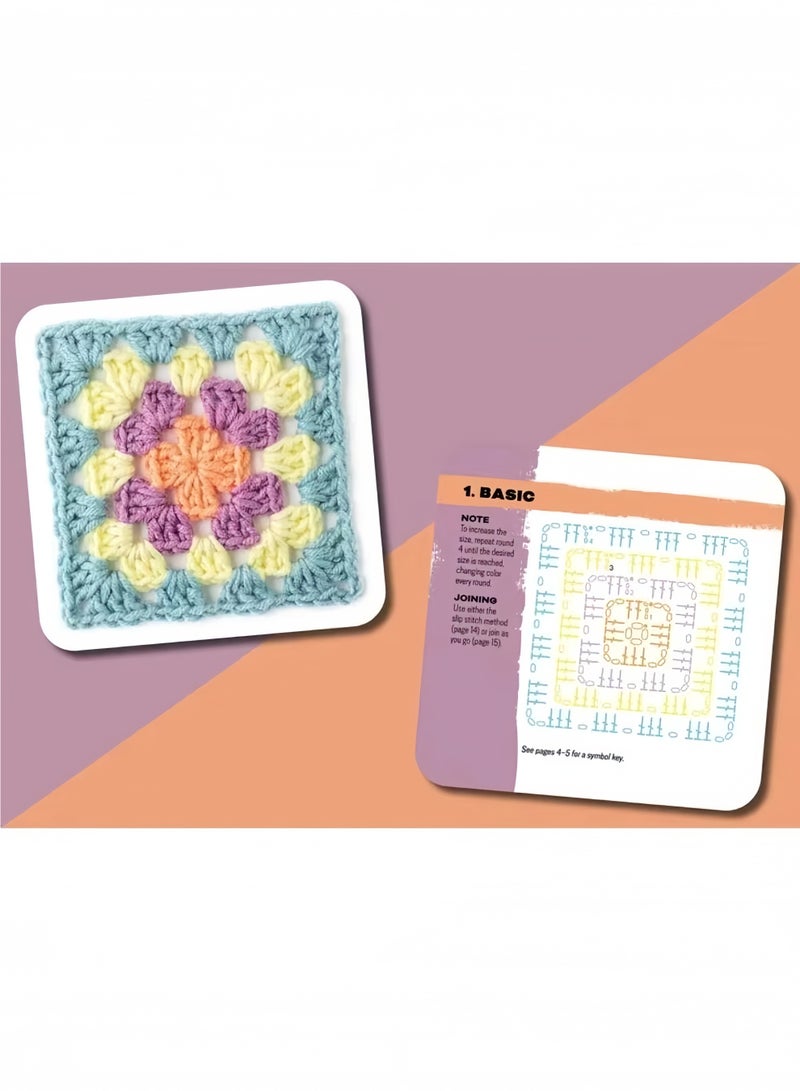 Granny Square Cards Deck:50 Mix and Match Designs,Knitting Patterns - Image 2
