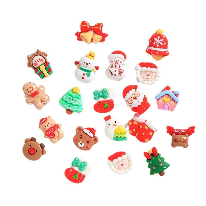 Cartoon Christmas Resin Charms DIY Phone Case Making Accessories - Image 5