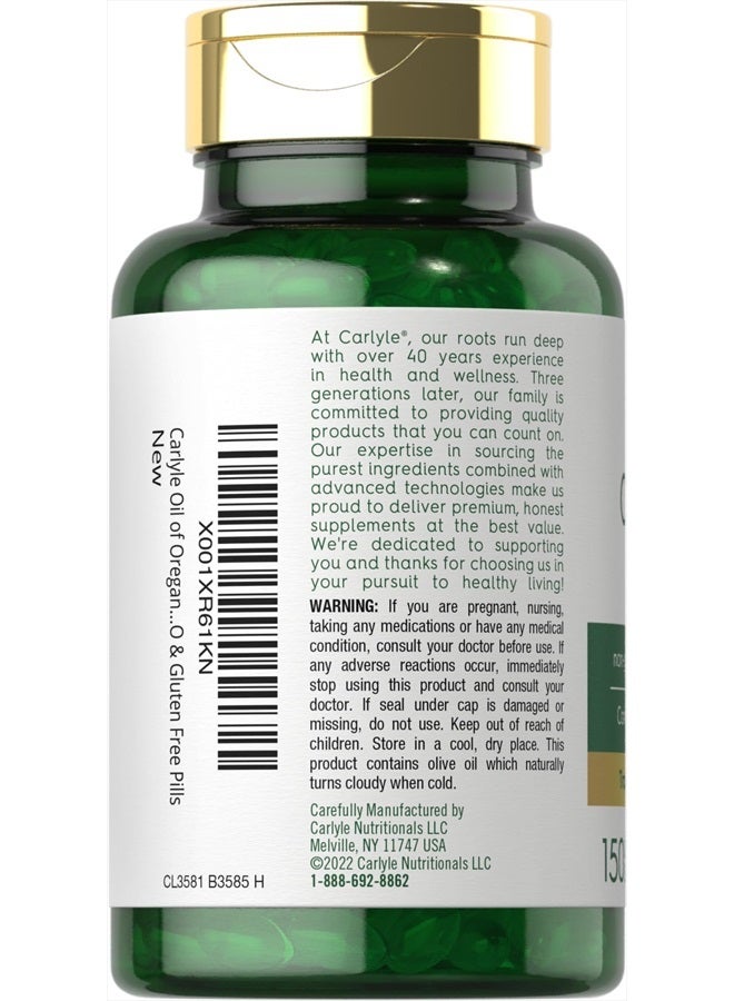 Carlyle مستخلص زيت الأوريجانو | أقصى قوة | 150 كبسولة لينة | صيغة خالية من الكائنات المعدلة وراثيًا والجلوتين | تحتوي على الكارفكرول - Image 2
