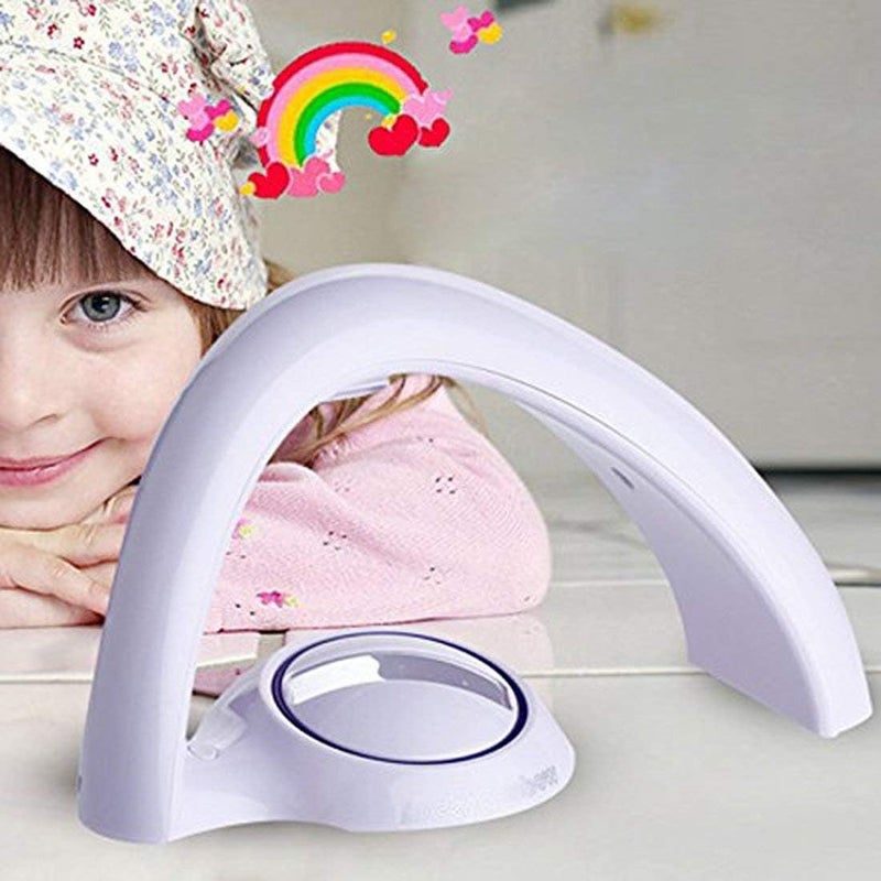 MIFXIN MIFXIN Rainbow Projector  Colorful LED Night Projection Light  Desk Lamp for Kids  2 Modes Battery Operated Table Light - Image 2