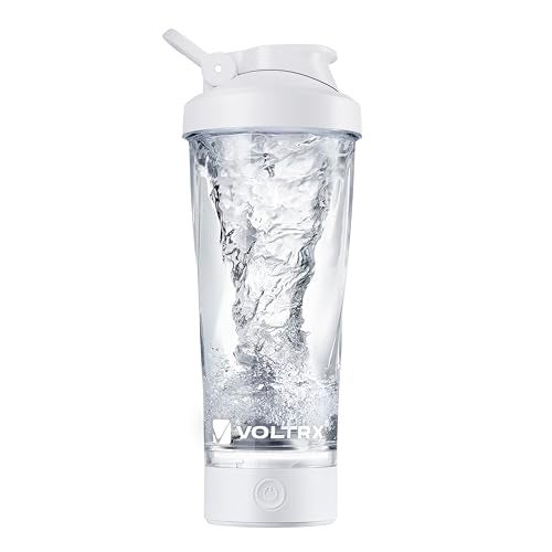 VOLTRX Premium Electric Protein Shaker Bottle, Made with Tritan - BPA Free - 24 oz Vortex Portable Mixer Cup/USB C Rechargeable Shaker Cups for Protein Shakes - Image 1