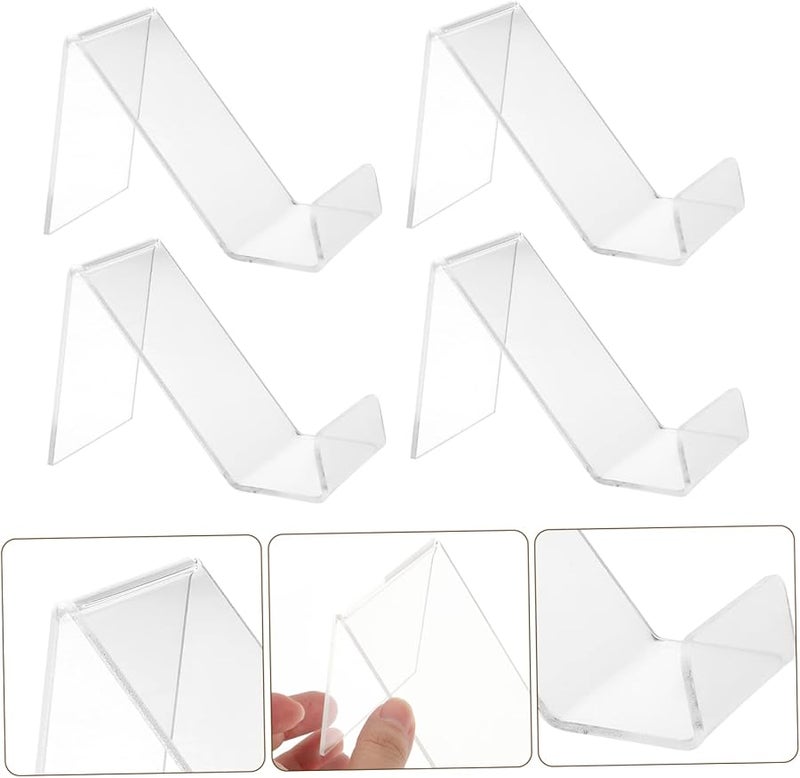 Acrylic Phone Stand For Bed 4 Pack Strong Clear Mobile Phone Holder Display Stand - Image 4