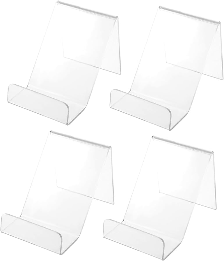 Acrylic Phone Stand For Bed 4 Pack Strong Clear Mobile Phone Holder Display Stand - Image 2