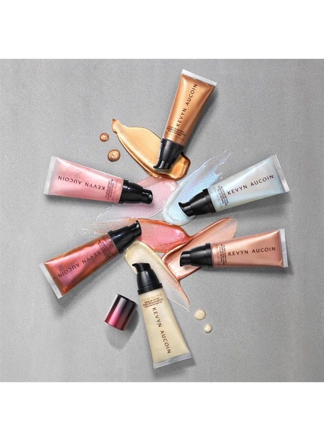 Kevyn Aucoin زجاج توهج الوجه، روز بريسما: هايلايتر متعدد الاستخدامات للوجه والجسم. - Image 2