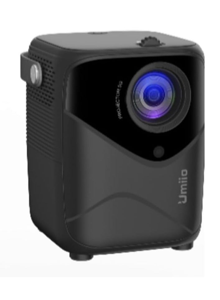 ELTRAZONE Q1 Portable Video Projector – 1080P Android Projector with WiFi, Bluetooth, and Tripod  - Image 1