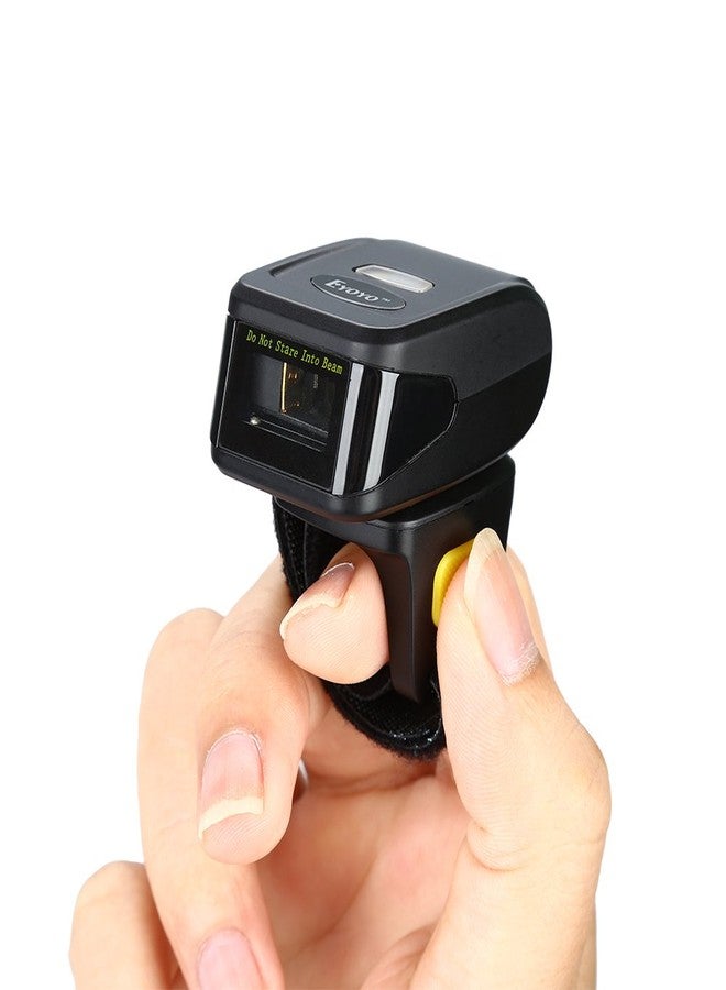 Eyoyo 1D Wireless Wearable Ring Finger Barcode Scanner, Bluetooth & 2.4G Wireless & USB Wired Connection, Portable Mini UPC ISBN Bar Code Reader Compatible with iPhone, iPad, Android, Tablet - Image 1