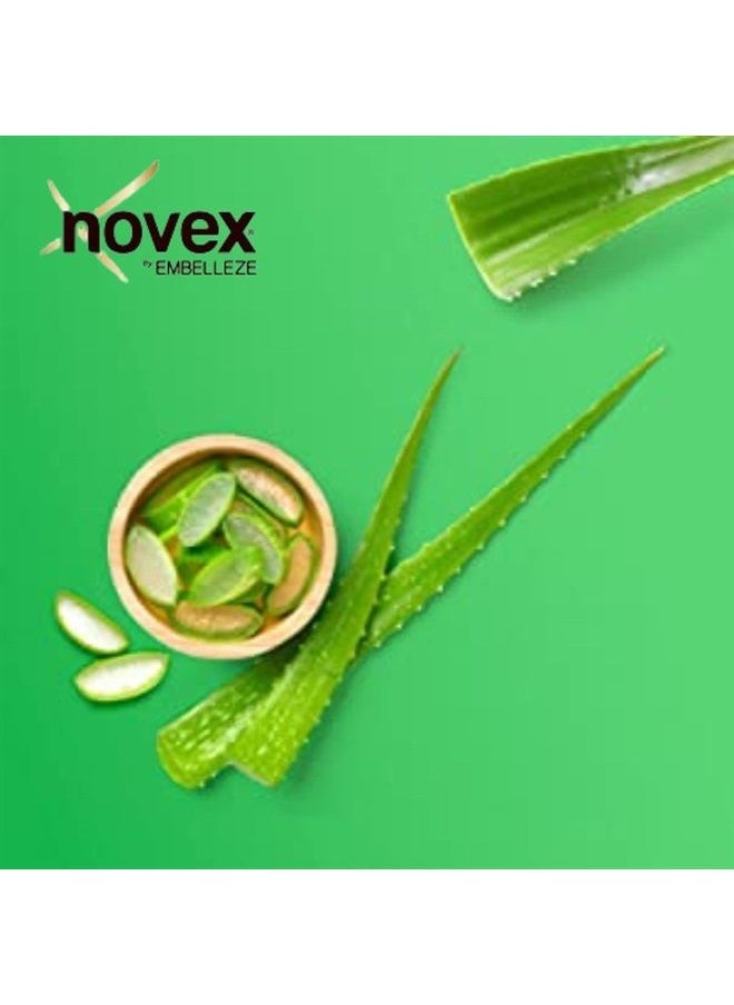 NOVEX Super Aloe Vera Hair Mask Infused with Organic Aloe Vera, Frizz and Volume Control, 35.3 Oz, Jar  - Image 4