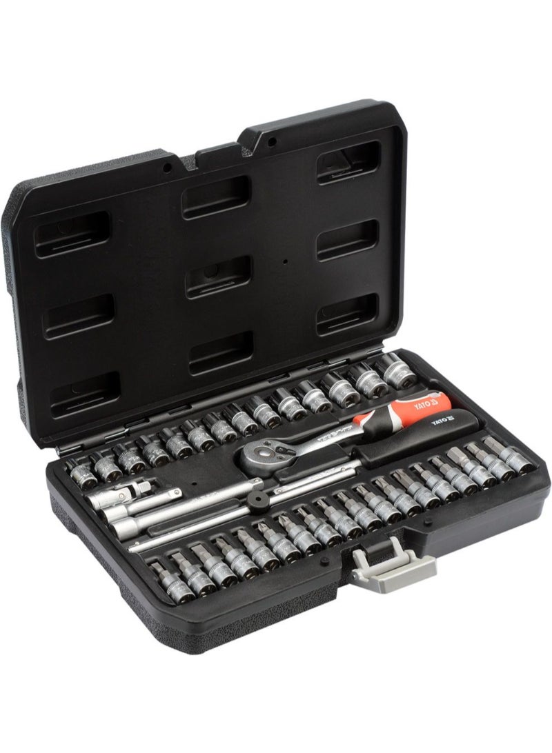 Yato YATO Socket Set 38pcs/set 1/4" Dr 6pt BMC YT-14471