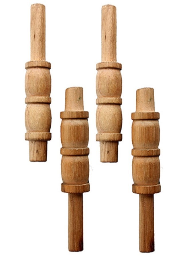 SIPL Reindeer Wooden Cricket Stump Bails, Gilli Set | Lightweight and Durable | Pack of 4 (2 Pairs) | Ideal for Indoor & Outdoor Cricket | Quality Cricket Accessories for Enthusiasts - Image 2