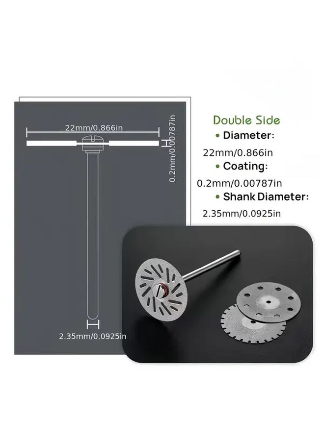 Model C19 3 Pack Diamond Grinding Discs 0 20mm Thin Double Sided For Metal Glass Ceramic - Image 3