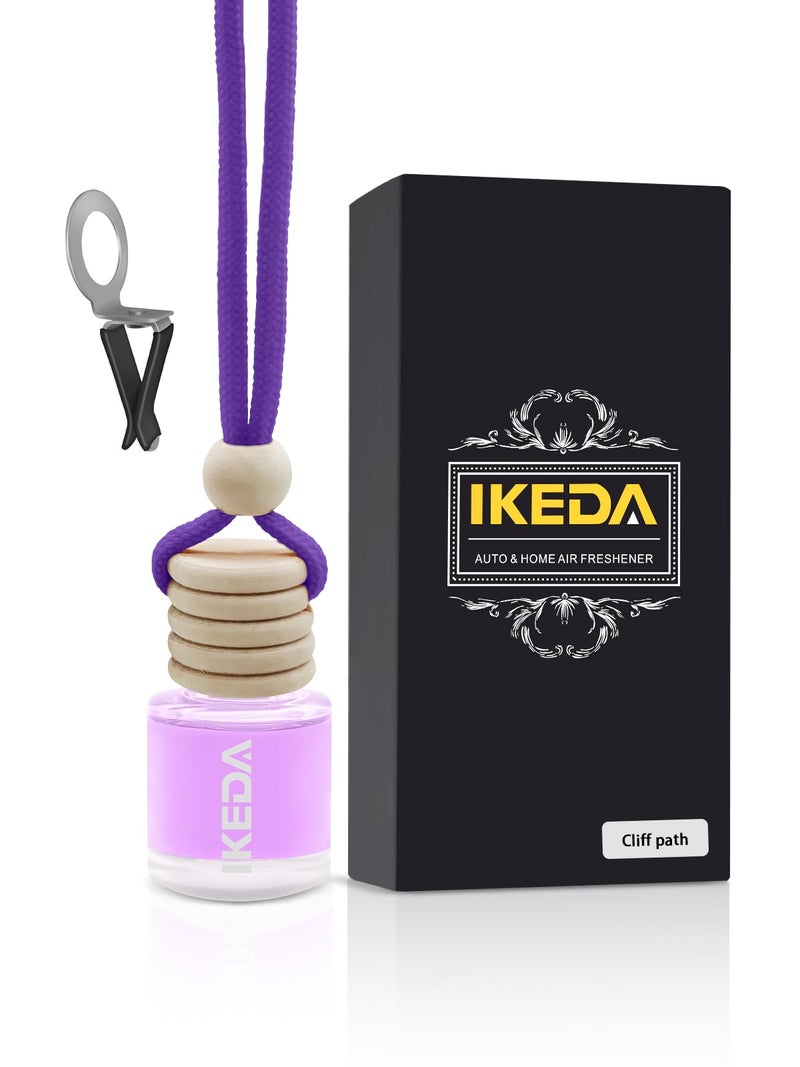 Ikeda Car Air Freshener: Hanging Car Smell Air Freshener | 10ml Hanging Car Perfume | Long Lasting Fragrance | Strong Scents Diffuser for Auto Home (Peach|Circular) - Image 1
