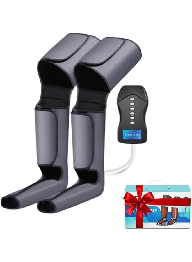 Premium Leg Massager with Heat for Maximum Pain Relief - Air Compression for Blood Circulation - Full Coverage for Foot, Leg, Thigh & Knee - Ideal Gift - Image 1