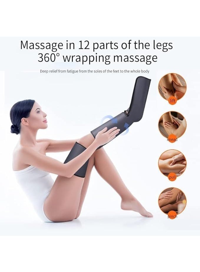 Premium Leg Massager with Heat for Maximum Pain Relief - Air Compression for Blood Circulation - Full Coverage for Foot, Leg, Thigh & Knee - Ideal Gift - Image 2