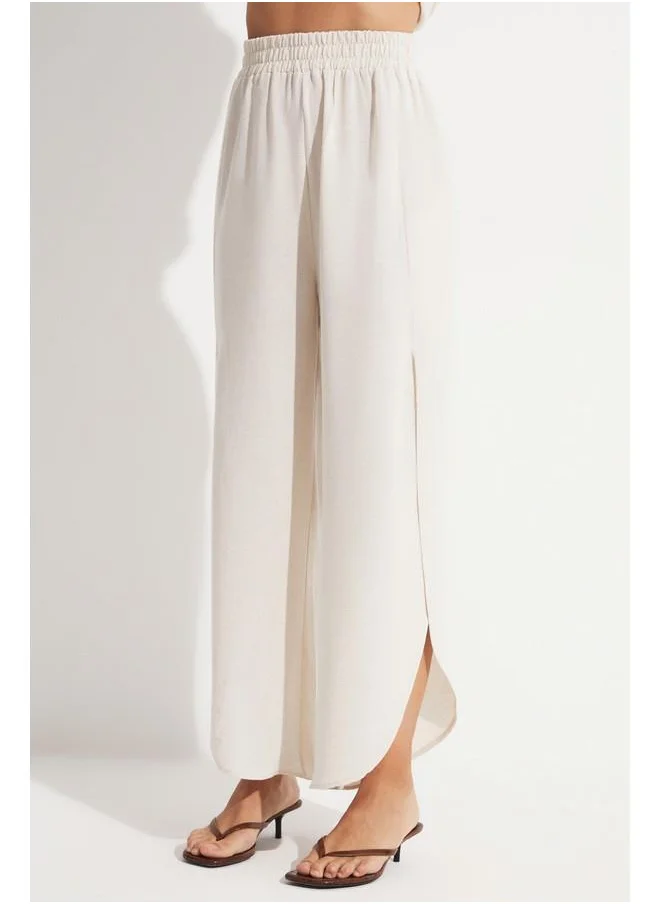 JUNE June Slit Detailed Pants