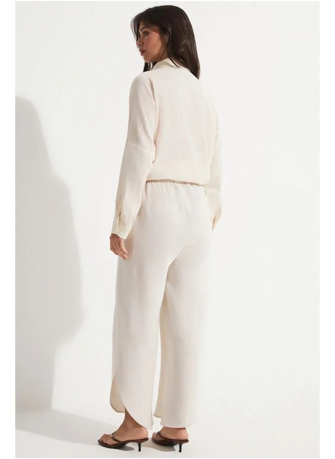 JUNE June Slit Detailed Pants