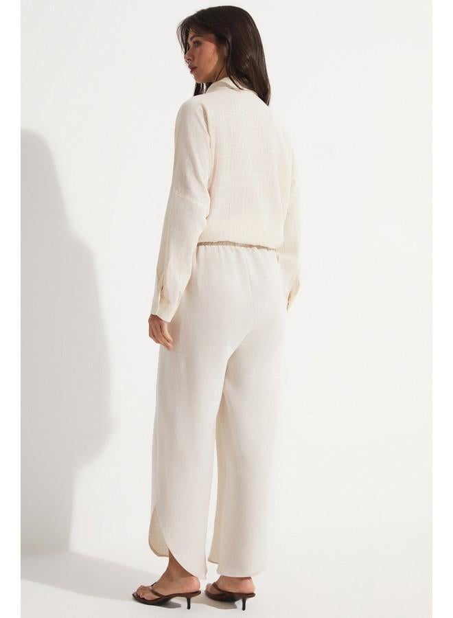 جون بنطلون جينز بتفاصيل فتحة جانبية من جوني - Image 4