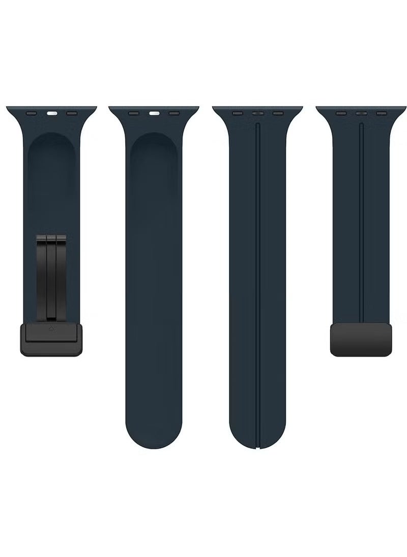 ELTRAZONE Apple Watch Band 45mm 49mm for Men – Quick Release Soft Silicone Sport Strap with Skin Friendly, Sweat-Resistant, Durable Material – Lightweight, Comfortable Watch Replacement Band Compatible with Apple Watch Series 7 8 9 Ultra – Easy to Install - Image 5