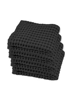 Waffle Towel Quick Dry Thin Exfoliating 4 Pack Washcloths For Face Body, Modern Style (Faded Black) - pzsku/Z82A478B2B75F0F7CBEFEZ/45/_/1730799455/ca5db436-3a69-4d7e-9345-f173d7fe1e80