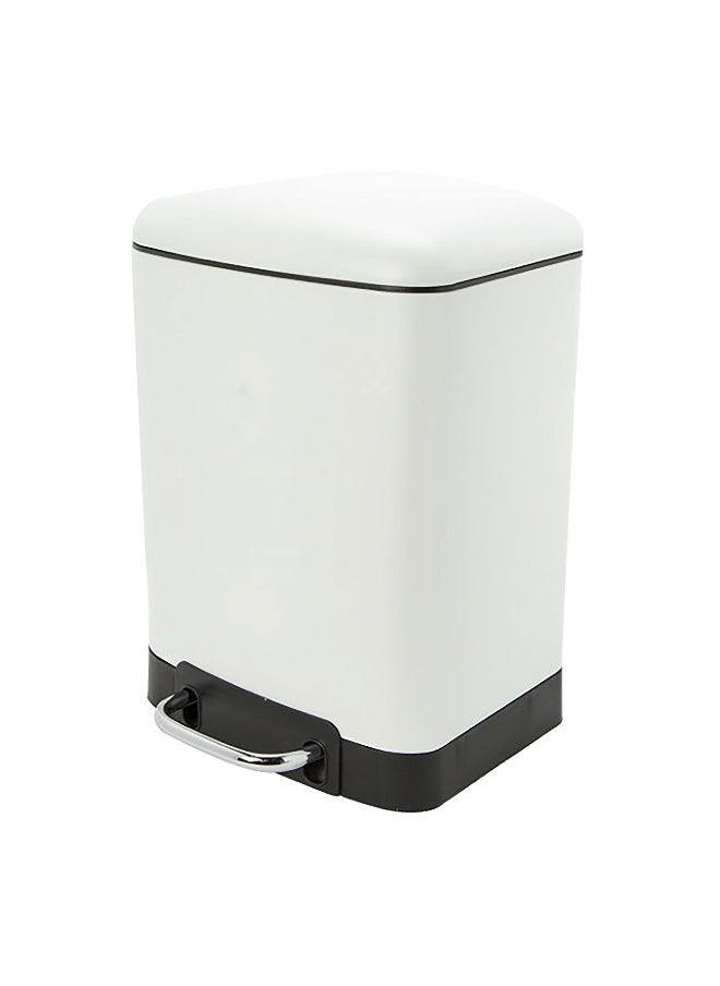 Five Simply Smart - High Quality Metal Ariane Garbage Pedal Bin White 6 L 138059I - Image 1