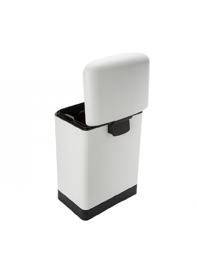 Five Simply Smart - High Quality Metal Ariane Garbage Pedal Bin White 6 L 138059I - Image 1