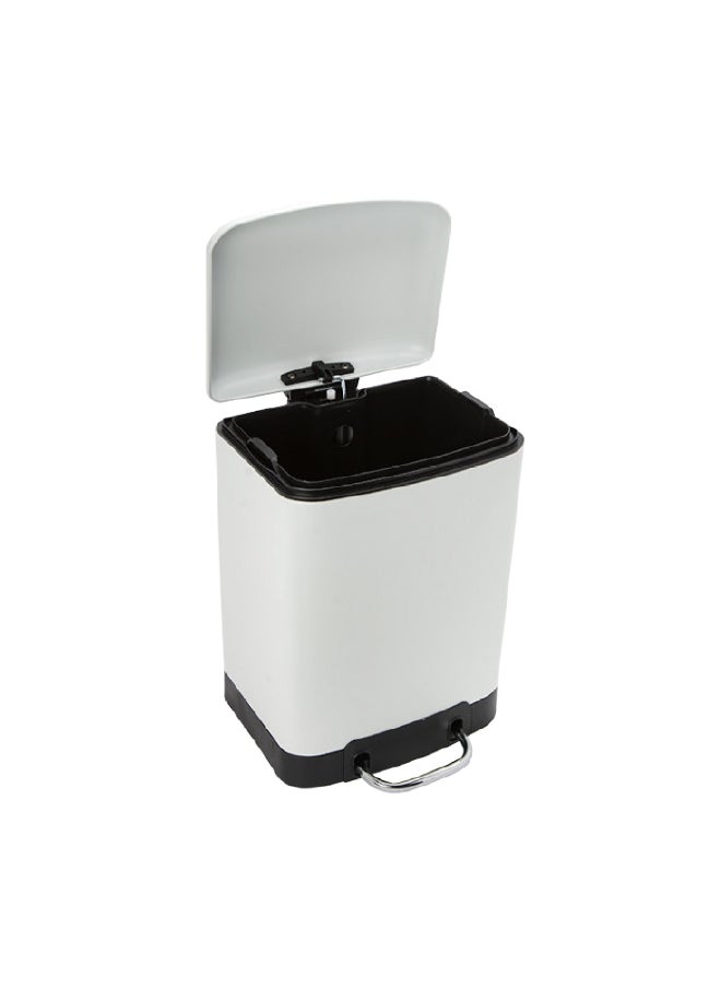 Five Simply Smart - High Quality Metal Ariane Garbage Pedal Bin White 6 L 138059I - Image 1