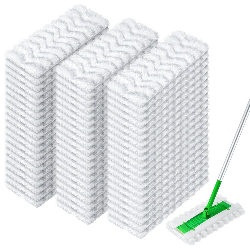 AIR U+ Upgraded Heavy Duty Pet Dry Sweeper Pads for Swiffer Dry Sweeping Cloths Refills, 60 Count - Image 1
