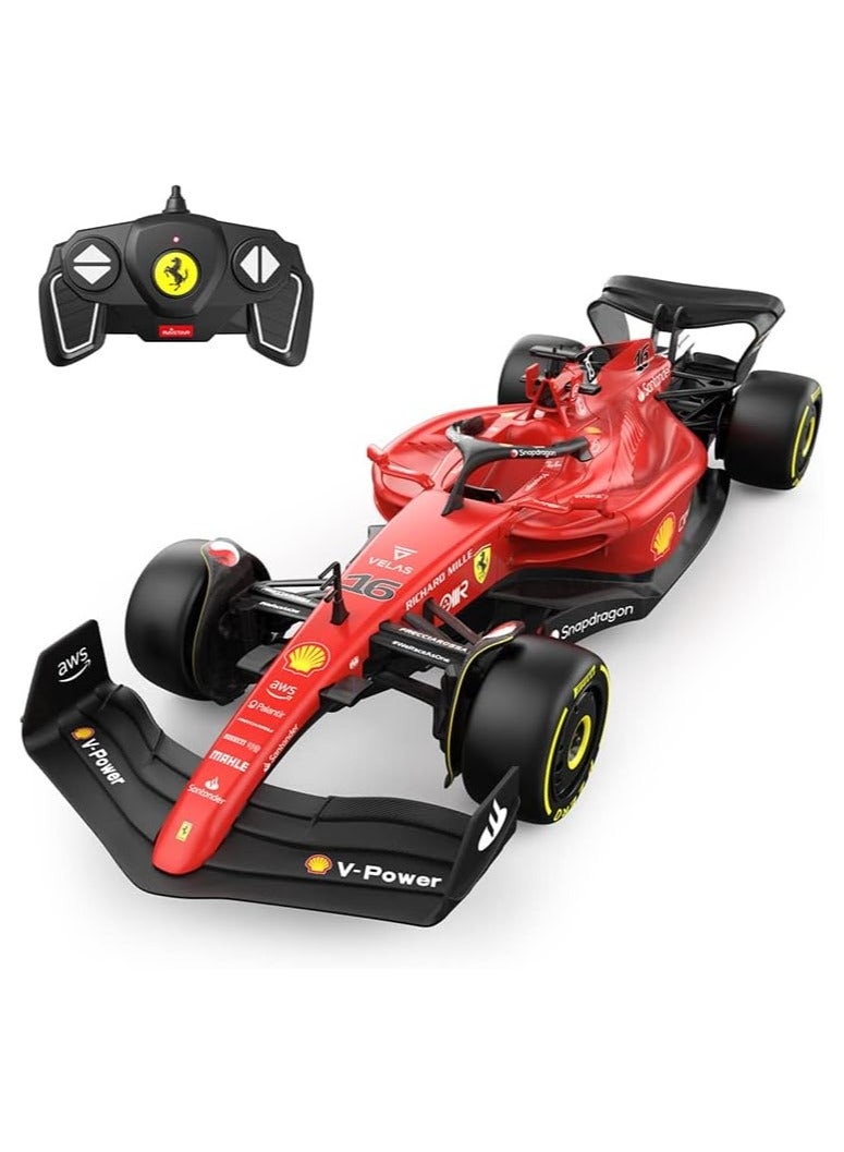 RASTAR Ferrari F1-75 Model RC Car, 1/12 Scale 2022 Ferrari Formula 1 Remote Control Car F1 Racing Car, Raced by Charles Leclerc + Carlos Sainz - Image 1