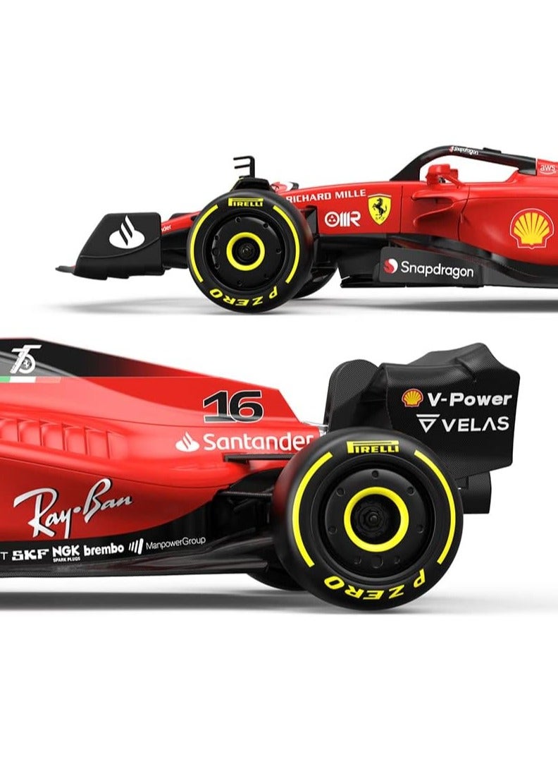 RASTAR Ferrari F1-75 Model RC Car, 1/12 Scale 2022 Ferrari Formula 1 Remote Control Car F1 Racing Car, Raced by Charles Leclerc + Carlos Sainz - Image 3