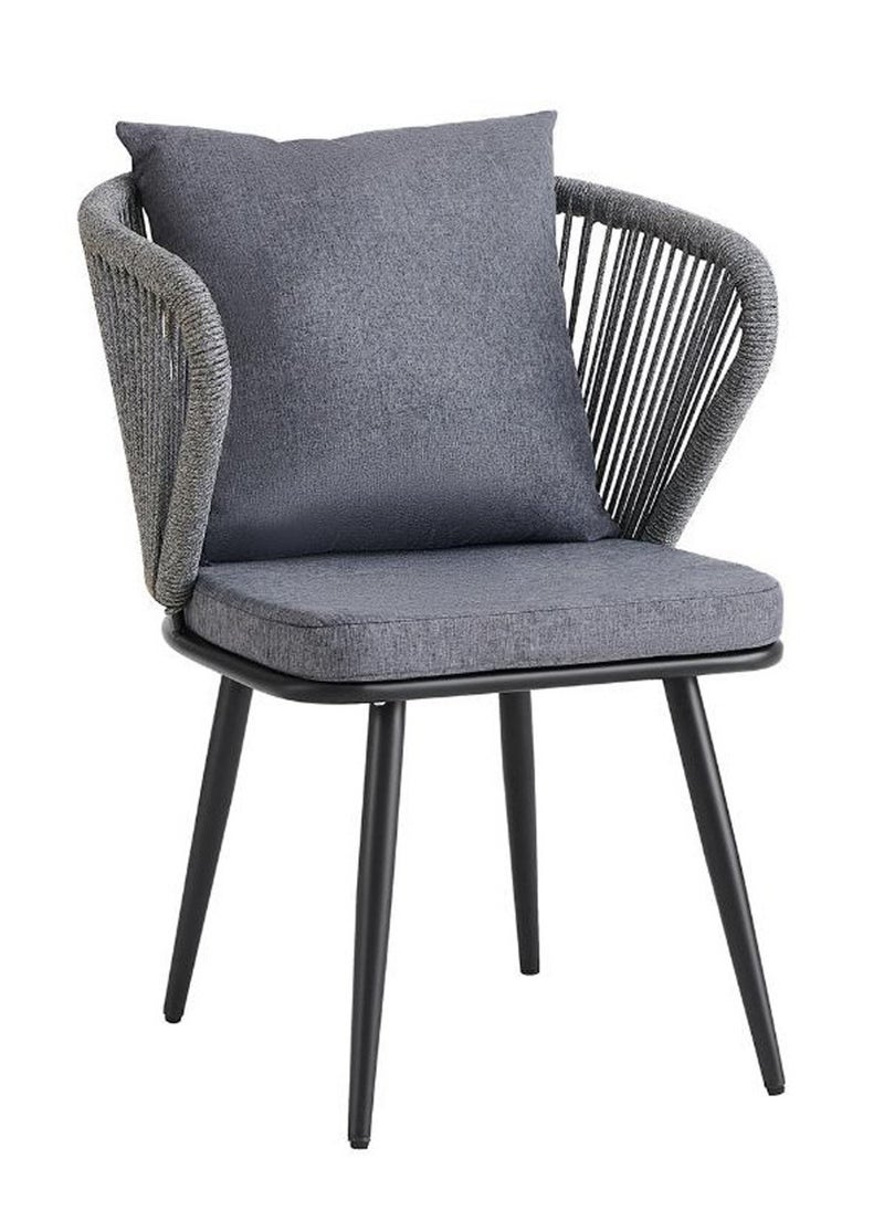 Generic - Set of 2 Pieces Patio Rattan Garden Chairs, Dining Chairs, Outdoor Seating for Backyard, Poolside, Balcony - Image 1