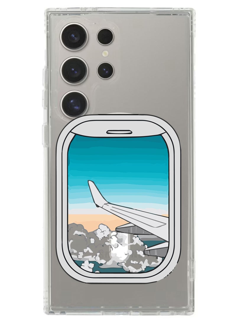 Theodor Magnetic Case for Samsung Galaxy S24 Ultra 6.8-inch Compatible with MagSafe Wireless Charging, Shockproof Phone Bumper Cover Window-01 - Image 1