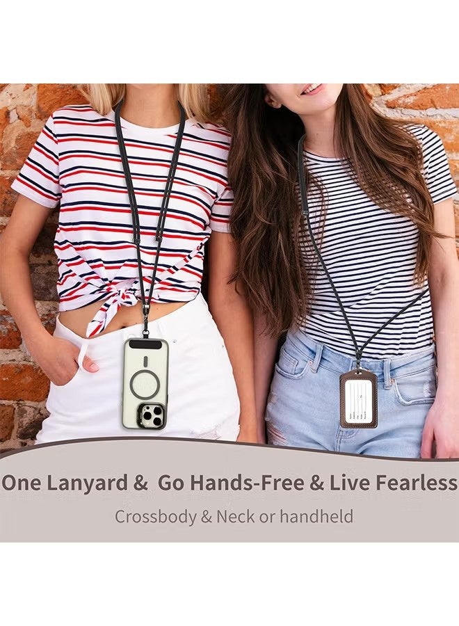 YJ 3-in-1 Cell Phone Lanyard, Adjustable Universal Crossbody Phone Lanyard, Compatible with Most Smartphones (Black) - Image 5