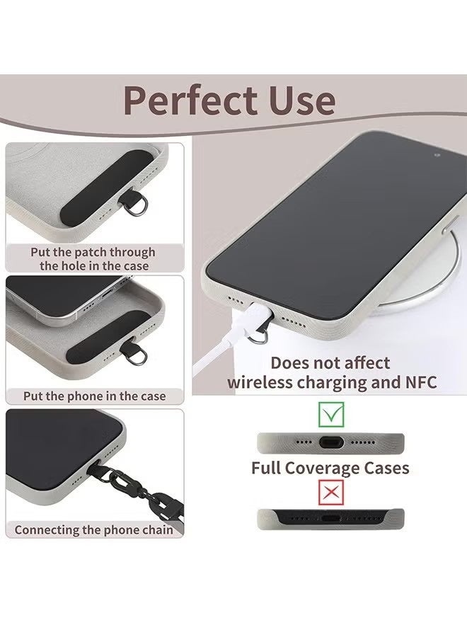 YJ 3-in-1 Cell Phone Lanyard, Adjustable Universal Crossbody Phone Lanyard, Compatible with Most Smartphones (Black) - Image 3