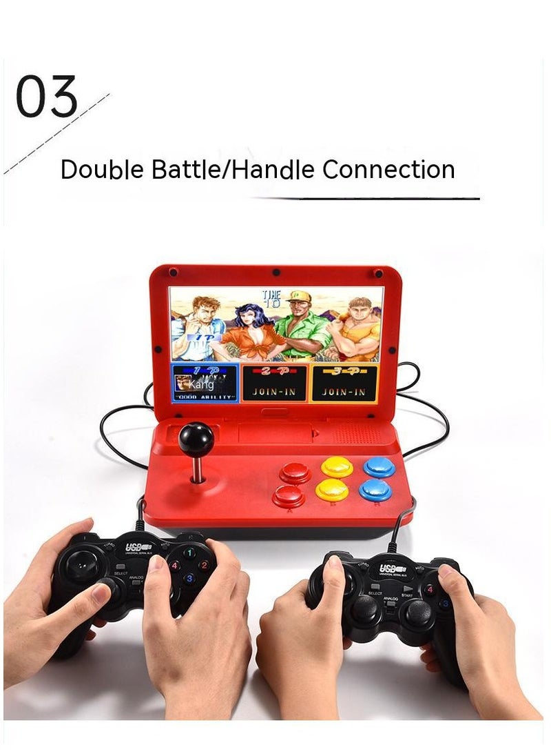 Generic - A13 Retro Game Arcade 10 Inch Hd Large Screen Game Machine Folding Flip Rk3128 Chip Cpu Simulator Detachable Joystick (64G) - Image 1