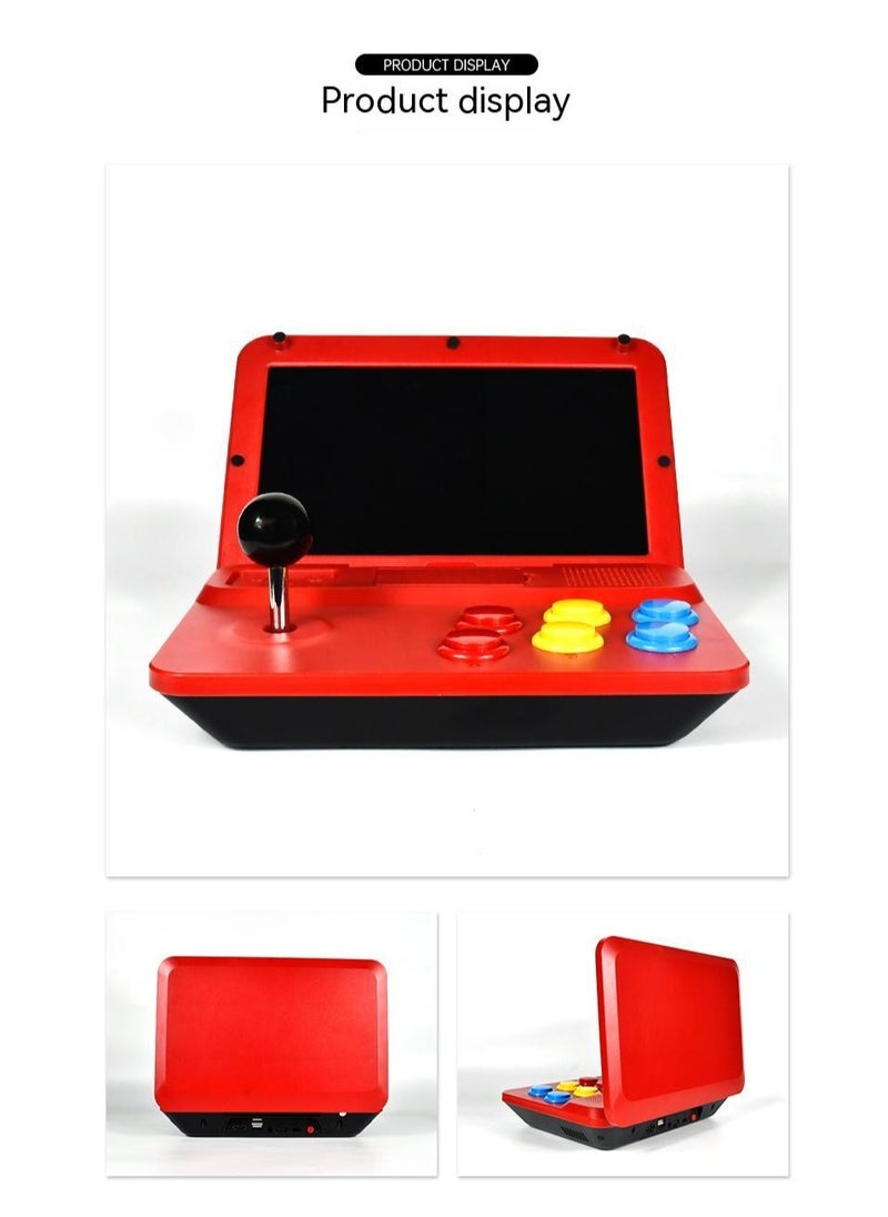 Generic - A13 Retro Game Arcade 10 Inch Hd Large Screen Game Machine Folding Flip Rk3128 Chip Cpu Simulator Detachable Joystick (64G) - Image 1