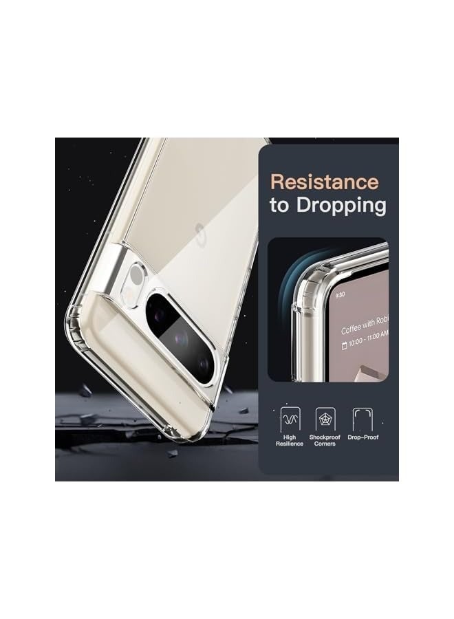 Jetech Case for Google Pixel 8 Pro 6.7-Inch 2023, Non-Yellowing Shockproof Bumper Protective Phone Cover, Anti-Scratch Hard PC Back (Clear) - Image 5