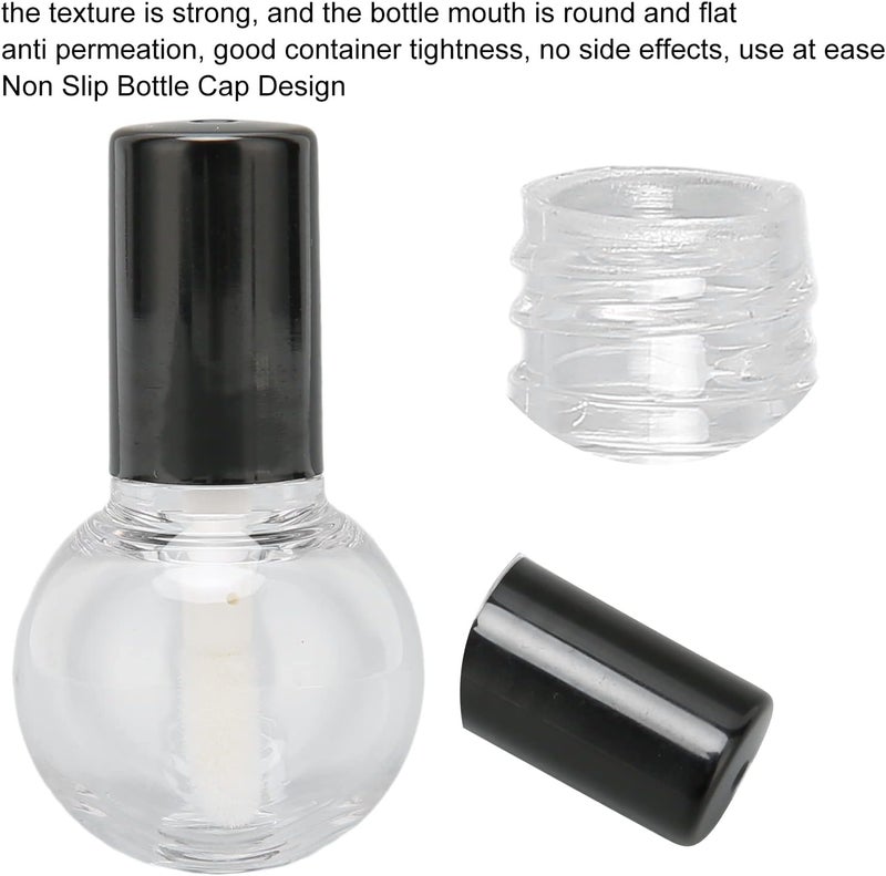ZJchao Empty Lip Gloss Tubes, 10pcs 5ml Refillable -Type Plastic Containers for DIY Lip Gloss, Lipstick, Lotion Bars & Moisturizers – Clear & Cute Cosmetic Packaging - Image 5