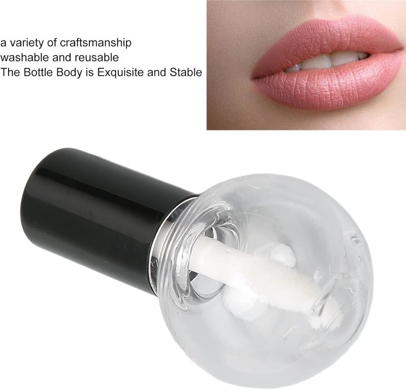 ZJchao Empty Lip Gloss Tubes, 10pcs 5ml Refillable -Type Plastic Containers for DIY Lip Gloss, Lipstick, Lotion Bars & Moisturizers – Clear & Cute Cosmetic Packaging - Image 4