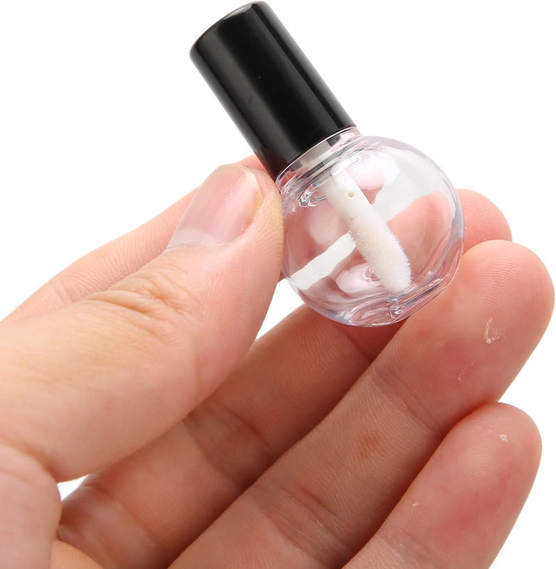 ZJchao Empty Lip Gloss Tubes, 10pcs 5ml Refillable -Type Plastic Containers for DIY Lip Gloss, Lipstick, Lotion Bars & Moisturizers – Clear & Cute Cosmetic Packaging - Image 2