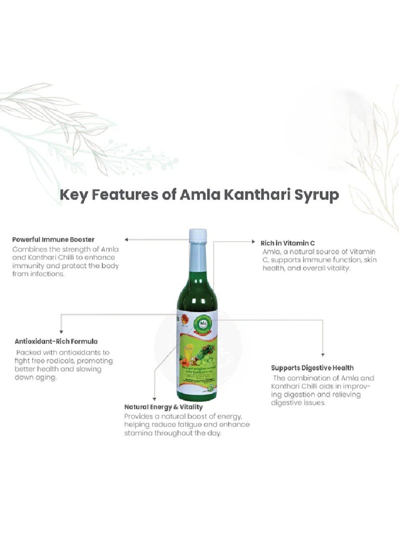 Amla Kanthari Herbal Syrup 750ml | Natural Health Tonic for Digestion & Immunity Support - Image 2