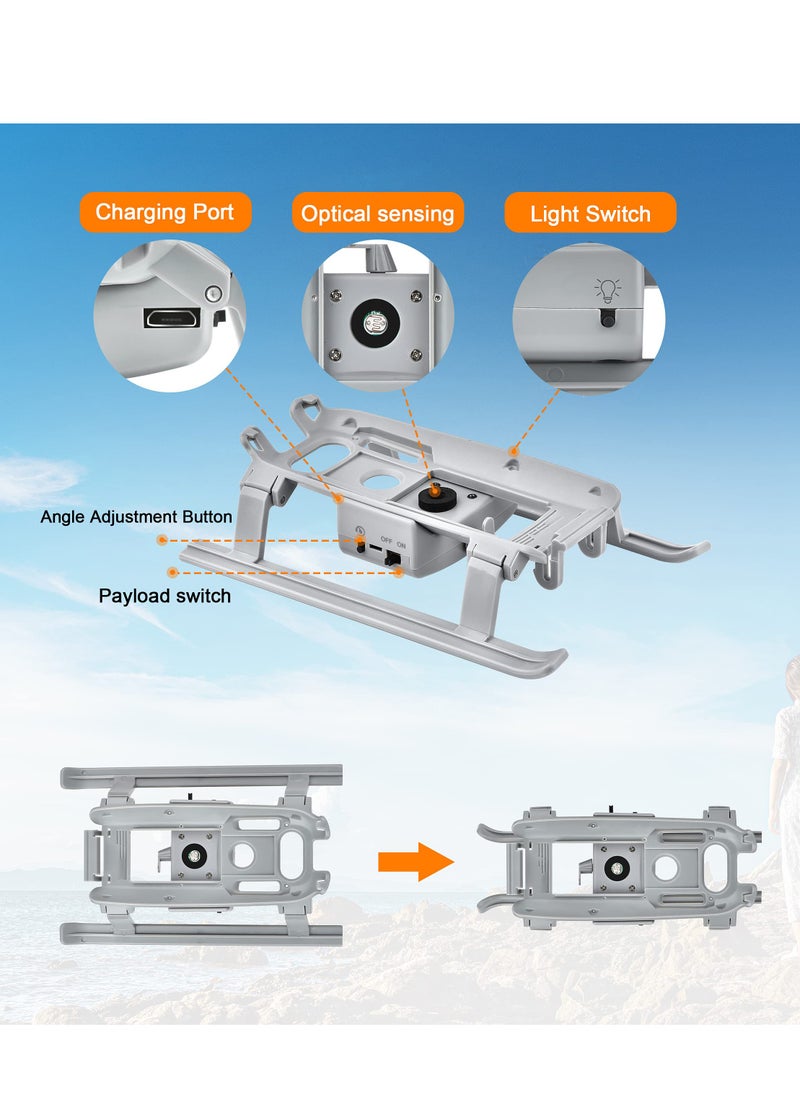 Generic - Foldable Air Drop System with Landing Gear for DJI Air 2s/Mavic Air 2 Drone - Multi-Scene Release Device for Fishing Bait and More - Remote Drop Accessory for Easy Aerial Delivery - Image 1